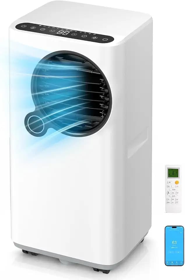 Portable Air Conditioner 16000 BTU with Remote Control and WiFi App