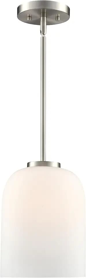 ML Lighting 214101-BN Laphia 8" Wide 1-Light Pendant - Brushed Nickel