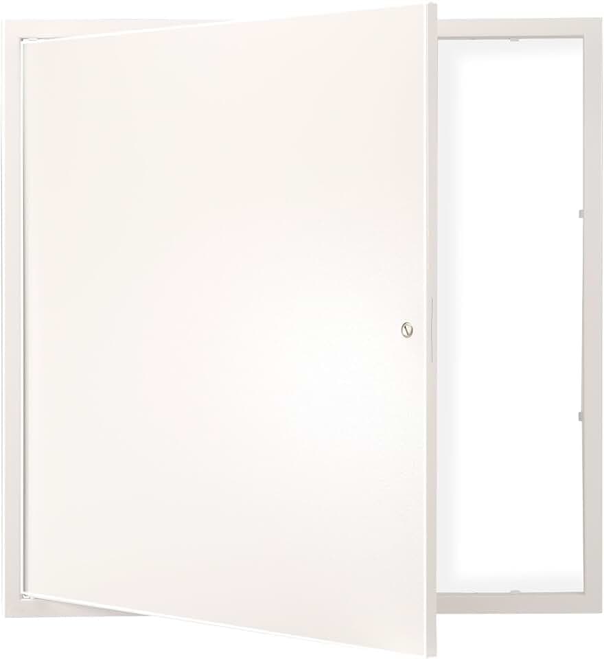 VEVOR Access Panel for Drywall, 16 x 16 in Galvanized Steel Access Door, Easy Install Hinged Service Panel with Screwdriver Latch, for Ceiling Plumbing Electrical, White