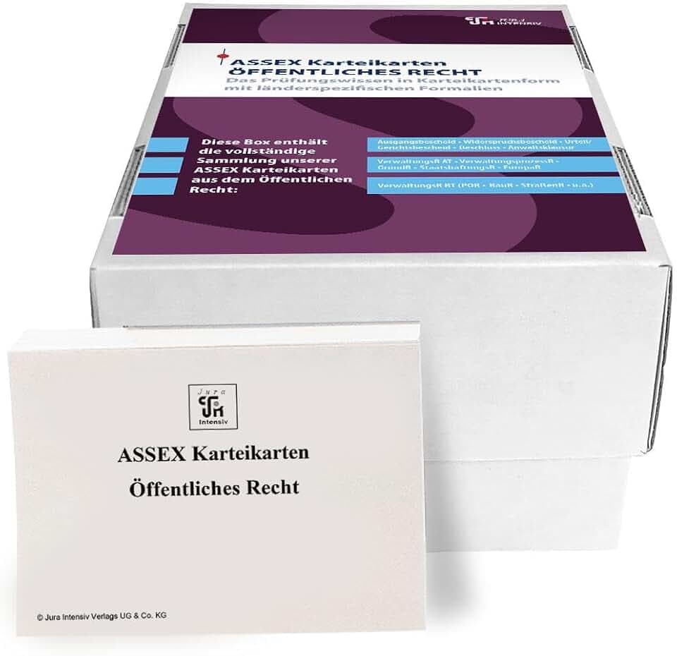 ASSEX Karteikarten Öffentliches Recht - Hessen: Im Frage- und Antwortsystem aufgebaut (Assessor Karteikarten Öffentliches Recht)