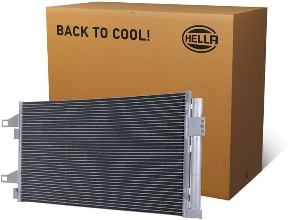 HELLA 8FC 366 220-571 Kondensator, Klimaanlage - Kühlrohre parallel