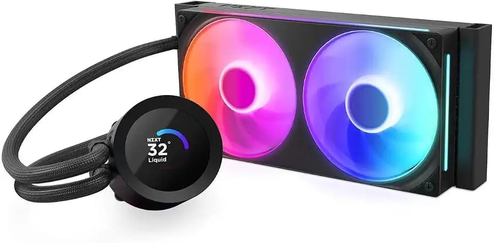 NZXT Kraken Plus 240 RGB - 240mm AIO-CPU-Kühler, LCD - Schwarz