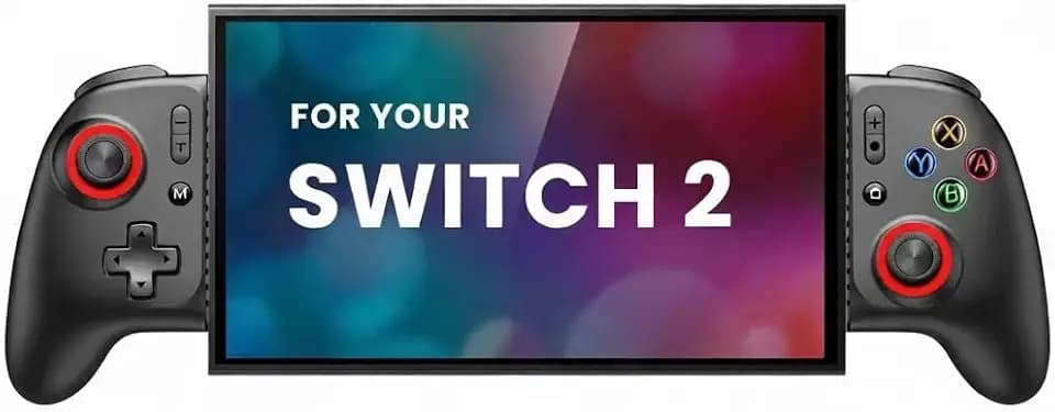 AIfasterfly Switch 2 Controller, Hall Effect No Drift Wireless Pro Controller for Nintendo Switch OLED iPhone Android, Mobile Gamepad with Phone Clip Case Support 10H Battery RGB Gaming Accessories