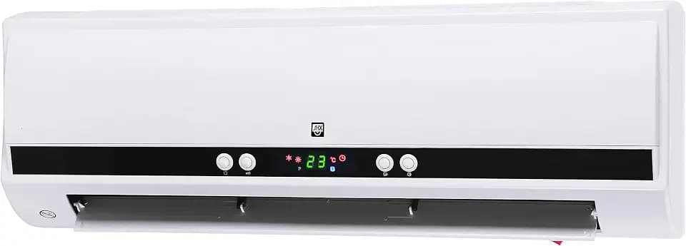SHX PTC-Heizlüfter zur Wandmontage 2000W SHX501HEAT2023 – PTC-Heizelement, 2 Heizstufen, 3 Betriebsmodi, 2000 Watt, elektronisches Thermostat, Timerprogrammierung, Fernbedienung, weiß