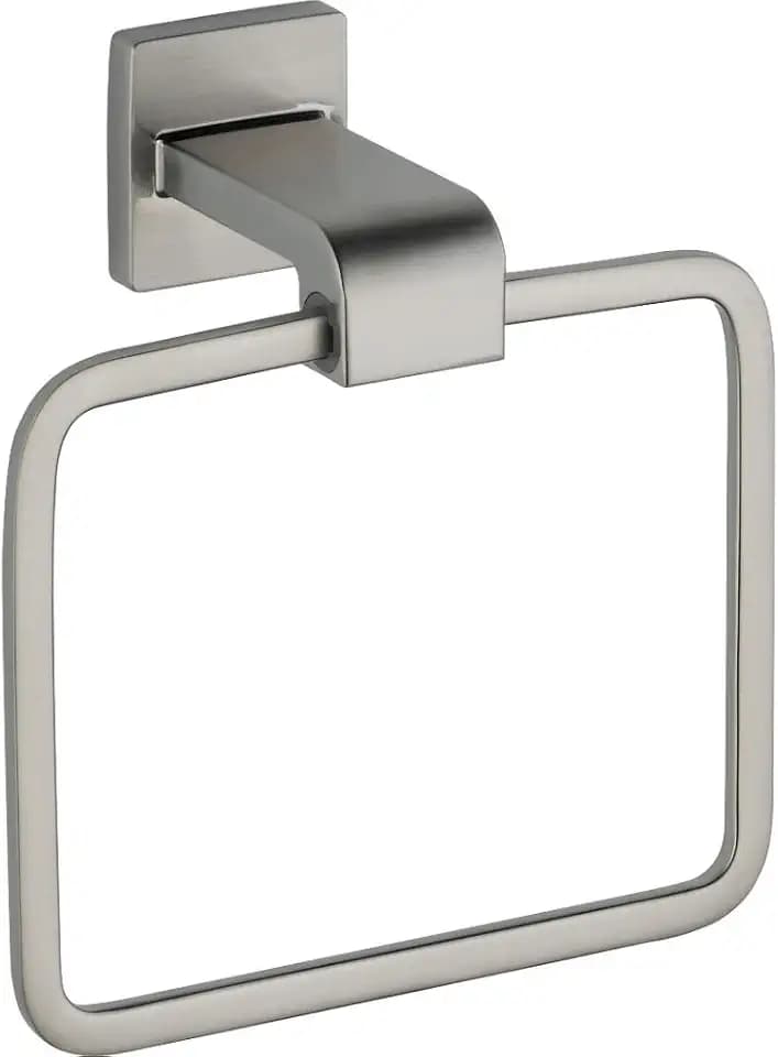 Delta Hand Towel Holder | Square Stainless Steel Ring for Hanging Towels in Kitchen, Bathroom | Ara Accessories