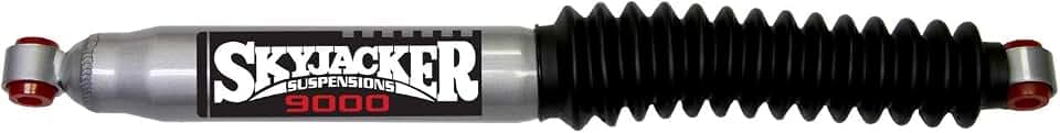 Steering Stabilizer; Extended Length 23.9in; Collapsed Length 14.35in; Silver w/Black Boot