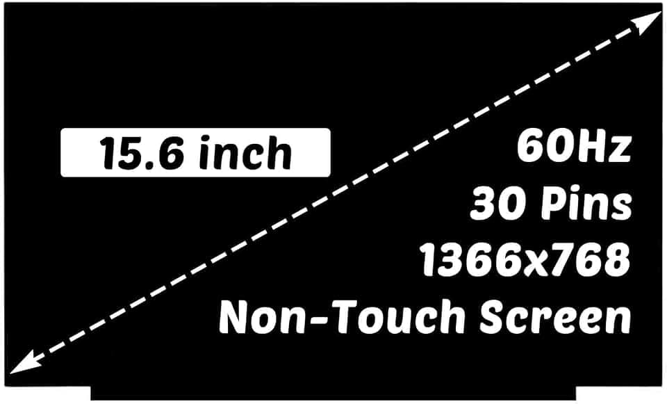 for Dell 15 DC15250 DC15255 Screen Non-Touch Replacement Assembly