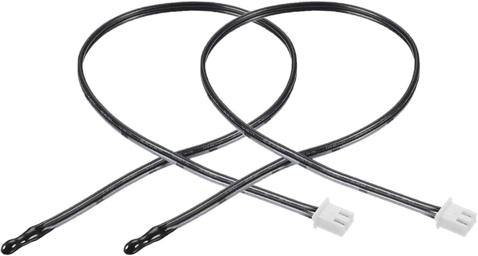 uxcell 2 Pcs 10K NTC Thermistor Probe 15.7 Inch Epoxy Sensitive Temperature Temp Sensor for Air Conditioner