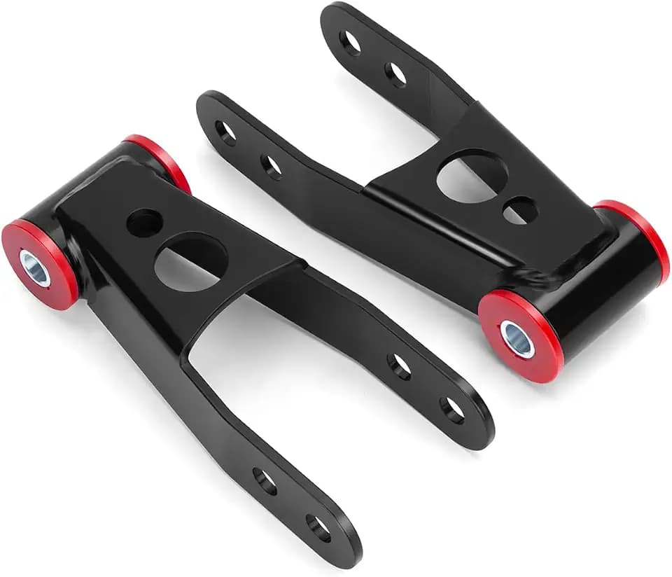 Dynofit 2" Rear Drop Shackles for 1999-2019 Silverado 1500 & Sierra 1500
