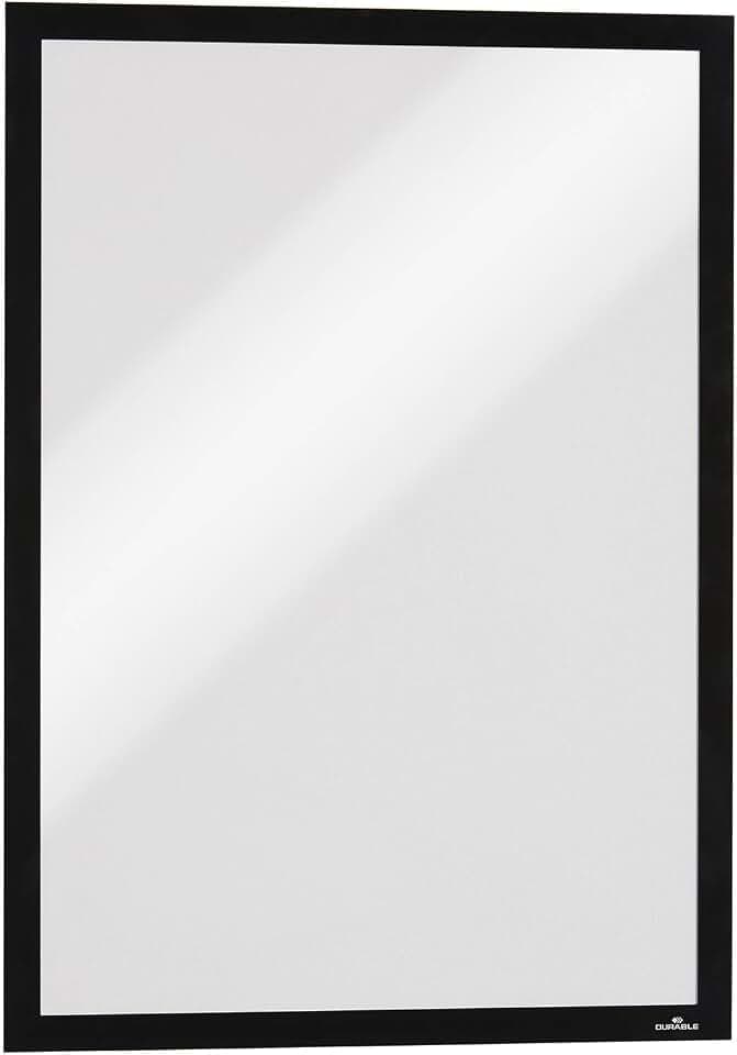 Durable Info-Rahmen Duraframe Magnetic (A3, Magnetrahmen für metallische Oberflächen) 5 Stück, schwarz, 486801