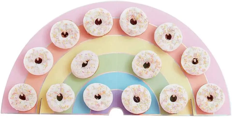 Ginger Ray Rainbow Kids Party Donut/Donut Wall