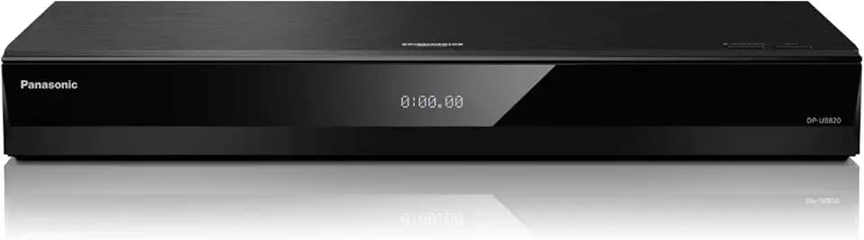 Panasonic Streaming Blu Ray DVD Player, 4K Blu Ray Player with Dolby Vision and HDR10+ Ultra HD Premium Video Playback, Hi-Res Audio, Voice Assist - DP-UB820-K (Black)