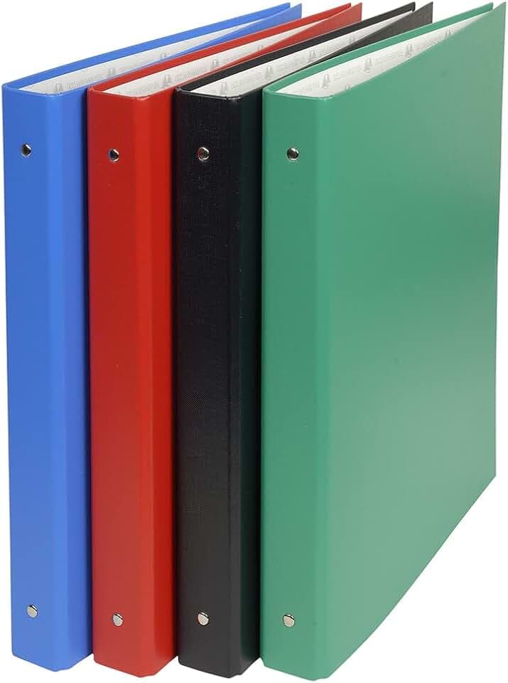 Exacompta 10 feste Ringbücher 4 Ringe sortiert