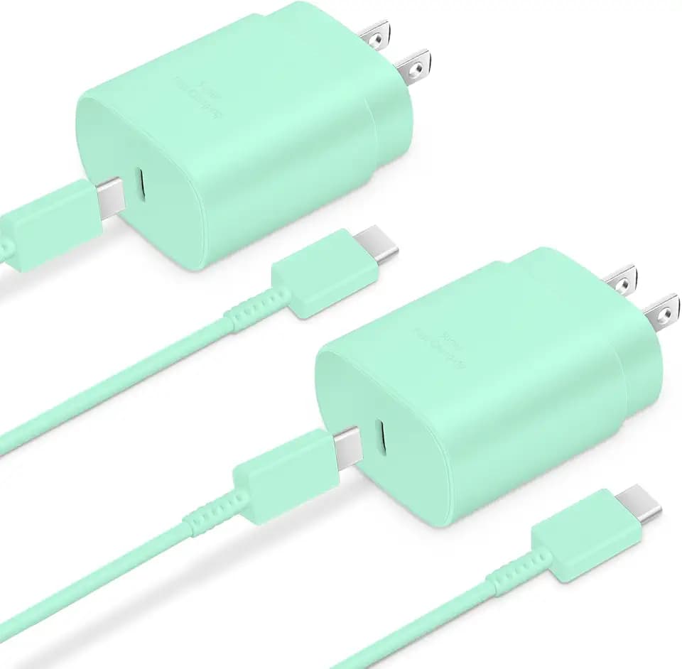 Type C Charger Fast Charging 2-Pack 25W Long 6FT USB C Cable
