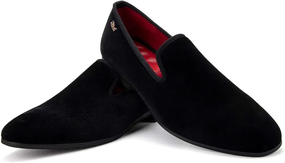 JITAI Men's Dress Shoes - Casual Rubber & Leather Loafers for Men - Fashion Business Formal Wear