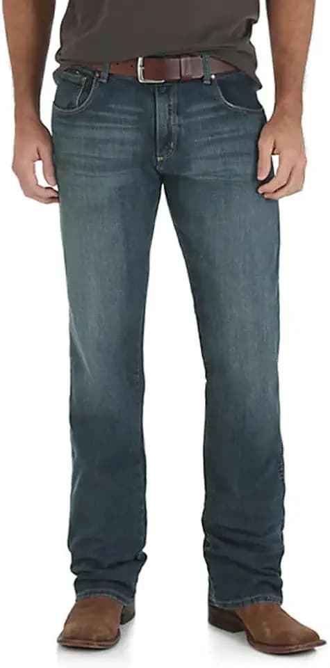 Wrangler Herren Jeans Retro Slim Fit Straight Leg - Blau - 35W / 32L