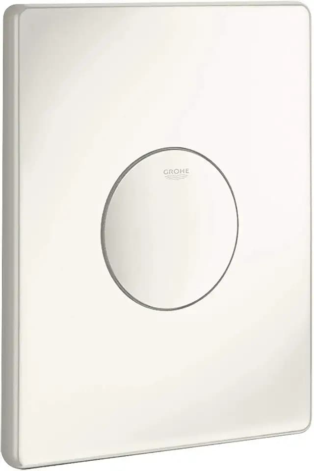 GROHE Skate - Abdeckplatte (senkrechte Montage, 156 x 197 mm, Druckknopfbetätigung, aus ABS Kunststoff), alpinweiß, 37547SH0