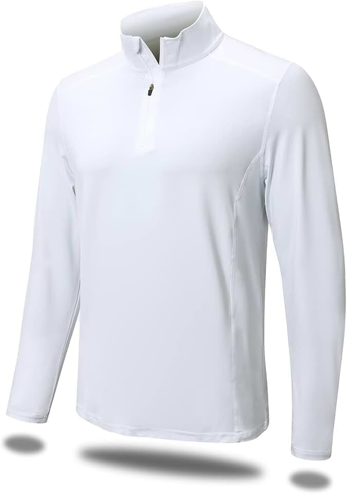 MEETWEE Poloshirt Herren Golf Langarm Männer, Funktionsshirt Polohemd UV Schutz Shirt Schnell Trocknend Atmungsaktives Sport Outdoor
