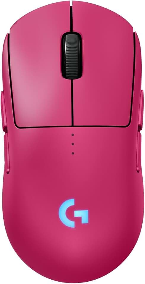Logitech G PRO 2 Lightspeed Ambidextrous Wireless Gaming Mouse - Magenta