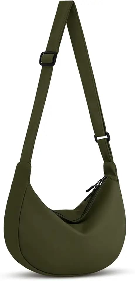 Crossbody Crescent Bag for Women Men, Crescent Bag with Adjustable Strap.
