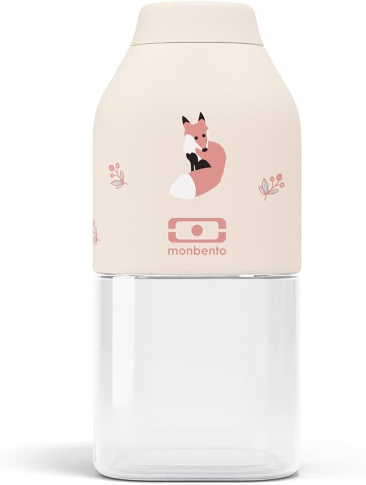 monbento -Trinkflasche Kinder MB Positive S Fox 330ml - Auslaufsicher Wasser Trinkflasche Fuchs Perfekt für Schule - BPA Frei