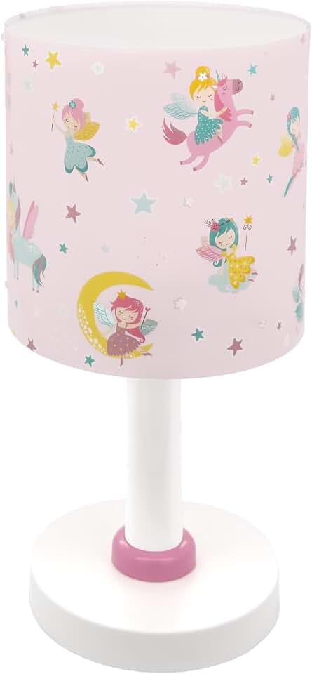 Dalber Kinder Tischlampe Fairy Dreams Feen 42491N G4 LED, Rosa