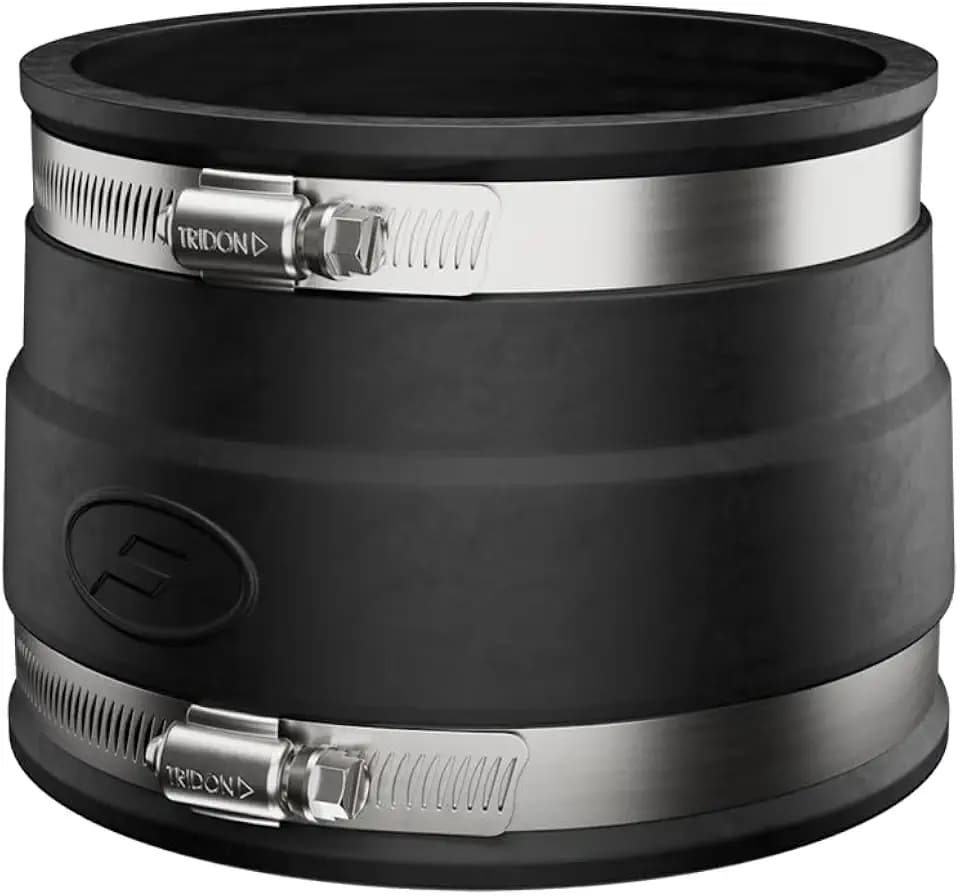 Fernco 4 In. PVC Corrugated Adapter - 1 Each