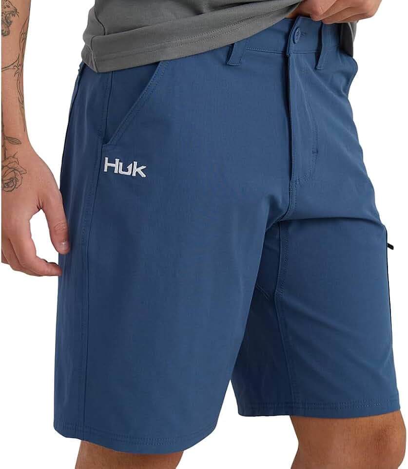 HUK Men's Next Level 10.5" Short, Quick-Drying Fishing Shorts for Men