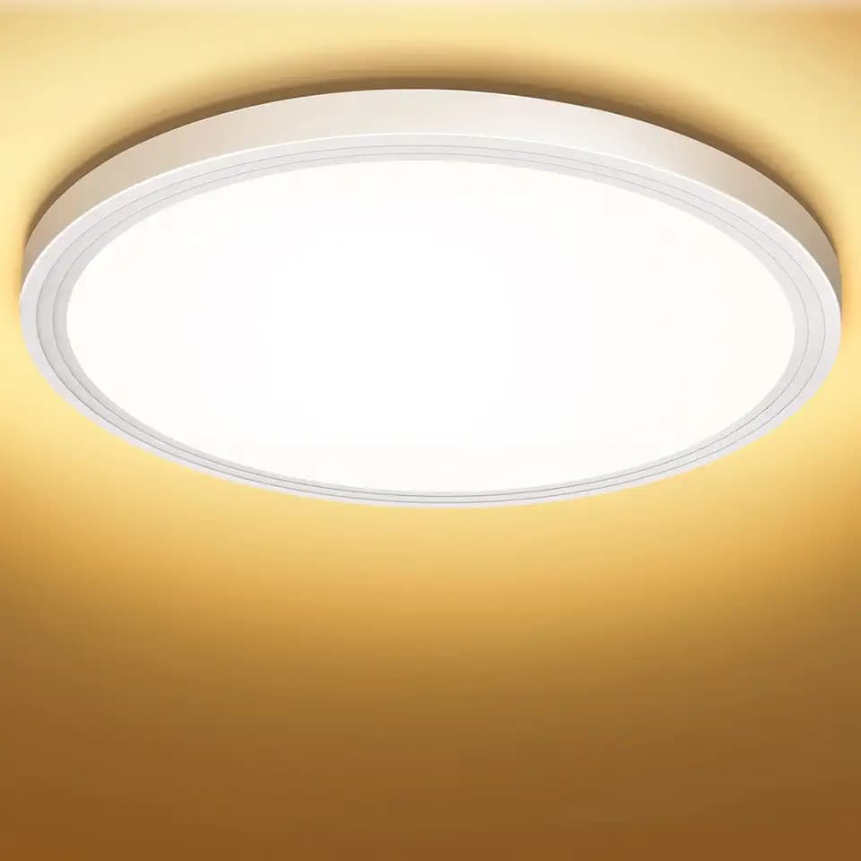 Deckenlampe LED Deckenleuchte Flach Rund 223mm 18W 3000K 1600LM Lampe Decke