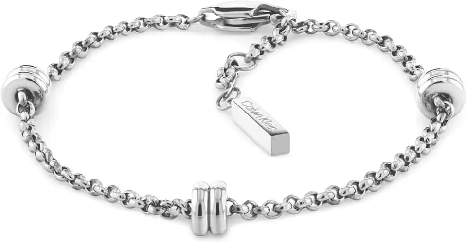 Calvin Klein Armband mit Kreisdesign für Damen, Edelstahl