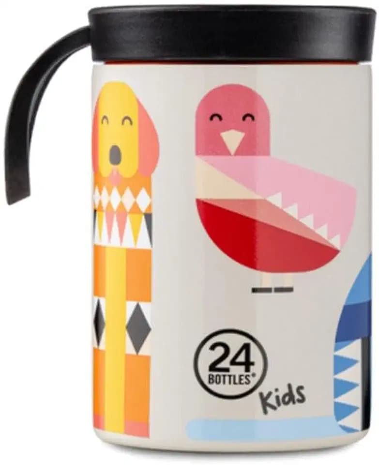 24BOTTLES Travel Tumbler - Trinkflasche 350ml, Thermos Kaffee Tee Getränke, Thermosflasche 6hHot/24hCold, Wasserflasche 100% Versiegeltem Deckel, Umweltfreundliche Trinkflasche Edelstahl, Best Friends