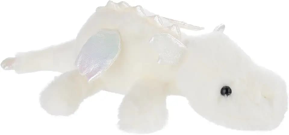 Apricot Lamb Lying Dragon Plush Soft Stuffed Animals White