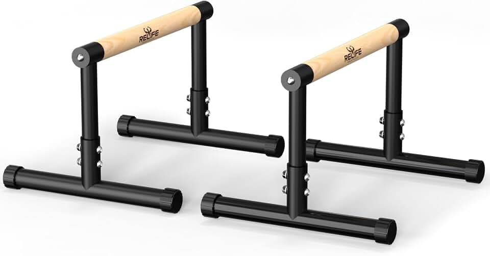 RELIFE REBUILD YOUR LIFE Dip Station Dip Bar Barren Parallettes Push Up Dip-Ständer Einstellbar Einstellbare Höhe Fitness Turnhalle Ausüben Calisthenics Equipment