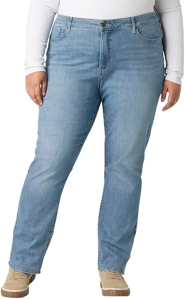 Levi Strauss Signature Gold Women's Totally Shaping Mid Rise Straight Jeans