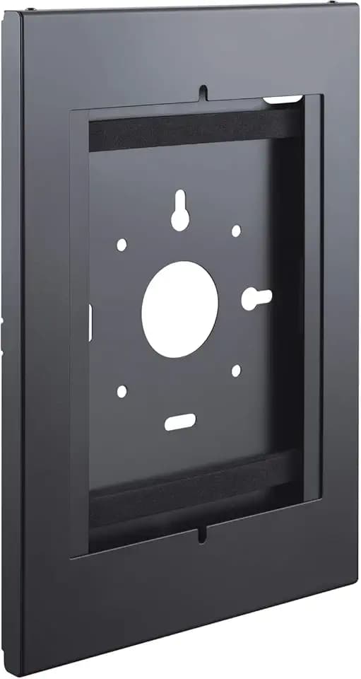 Tablet Wandhalterung | Metall | schwarz | zur dauerhaften Montage von Tablets | verdeckter Anschluss möglich | kompatibel mit Lenovo Tab M10 (3. Gen), iPad 5/6/7/8/9, iPad Air 3, iPad Pro 10.5"