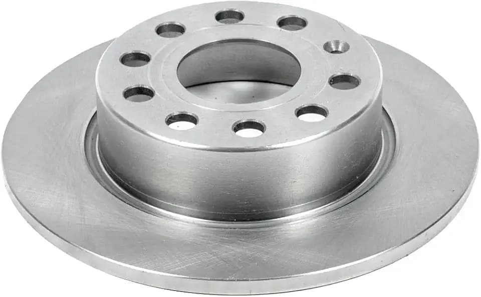 PowerStop Rear Brake Rotor for Audi A3 2010-13 |A6 Quattro 2013-14 |Volkswagen Beetle 2012-19 |Eos 2016 |Golf SportWagen 2015 |Volkswagen Jetta 2012-18 - Direct OE Disc Rotor Replacement, EBR1207