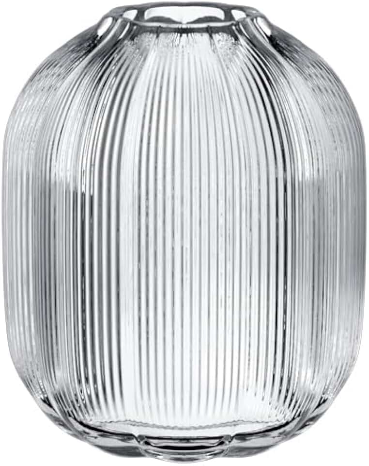 Villeroy & Boch – Fleur Vase 19 cm Klar, Spülmaschinenfest, Tischvase, Mundgeblasene und Handgefertigte Glasvase, Dekorative Blumenvase, Elegantes Blumendesign, Deko Wohnung, Home Decor, Glas