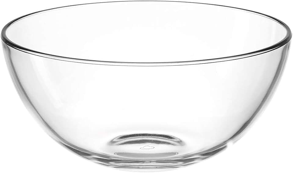 LEONARDO HOME Cucina Schale, 2,1 l, Durchmesser 21,5 cm, mikrowellengeeignet, Klarglas, 066327