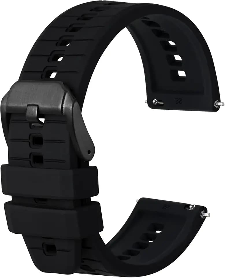 Anbeer Silicone Watch Bands,18mm 20mm 22mm Quick Release Rubber Watch Strap for Men Women,Multipe Colors for Choose