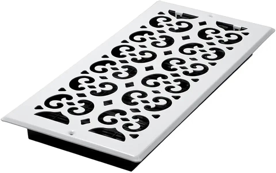 Decor Grates S614W-WH Wall/Ceiling Register, 6 x 14 Inch, White