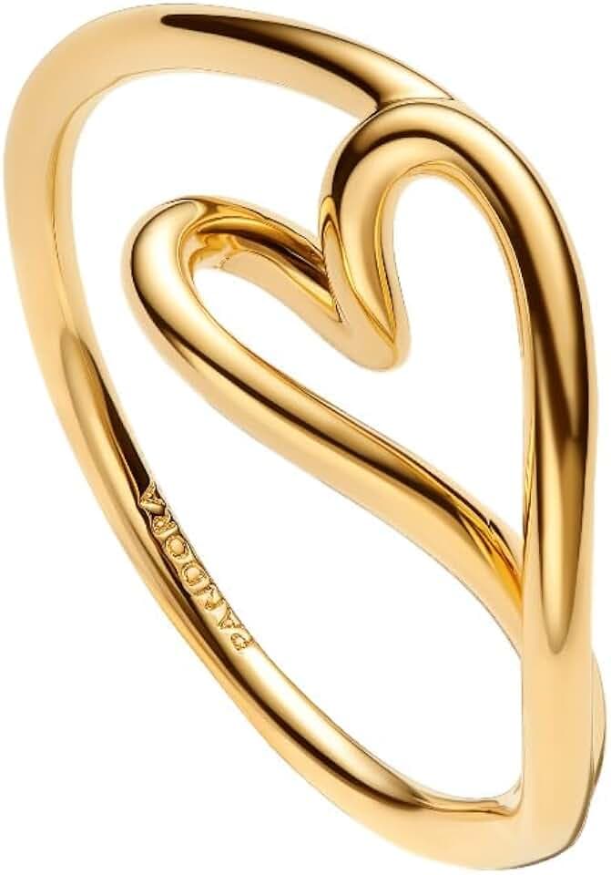 PANDORA Damenring Herz Klein Goldfarben 164361C00