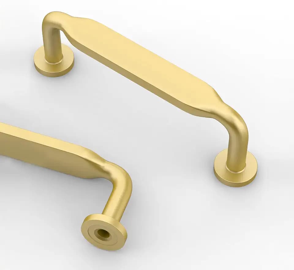 Asidrama 10 Pack 3 inch Brushed Gold Kitchen Cabinet Handles