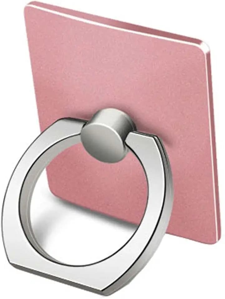 Handy-Ringhalter, [2er-Pack] Luxuriöser 360°-Verstellbarer Handy-Fingerring-Ständerhalter mit großem Handy-Griffständer für iPhone/Samsung/Huawei/iPad (Rosa)