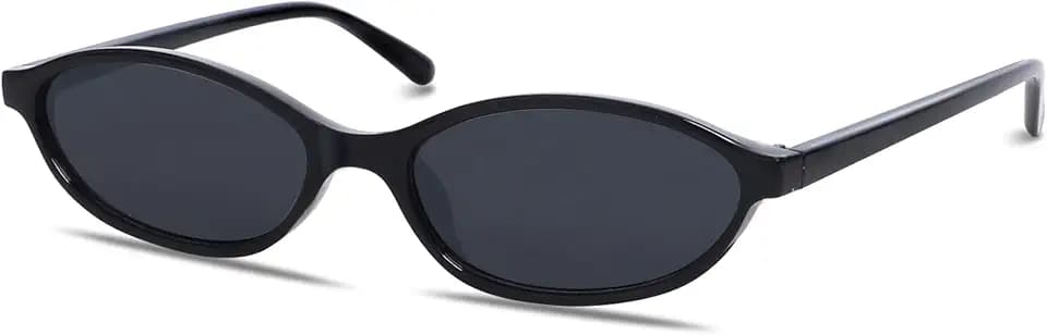 GUVIVI Retro Oval Sunglasses for Women 90s Cat Eye Shades UV protection