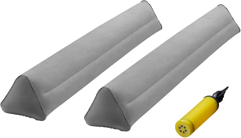 VEVOR Rausfallschutz Bett 1205x160x180mm, aufblasbares Bettschutzgitter mit Handpumpe, rutschfeste, Bettgitter für Kleinkinder, für Einzel-, Voll-, Queen- & Kingsize-Betten, leicht & tragbar (2er-Set)