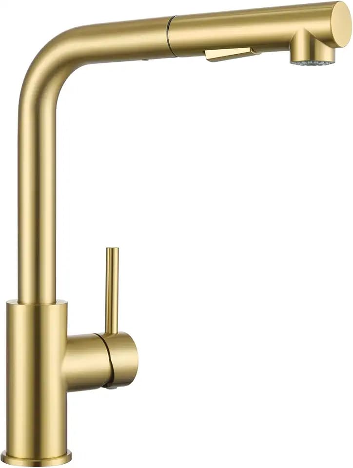 Wasserhahn Küche Gold, Hochdruck Küchenarmatur Ausziehbar