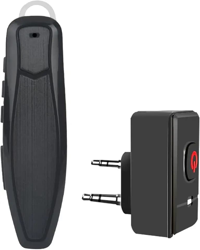 Walkie Talkie Bluetooth Headset, Bluetooth Earpiece with Noise Cancelling Mic, Compatible with Radtel BaoFeng Kenwood Btech Radios uv-k5 uv-5r BF-F8HB & More. (Updated Version)