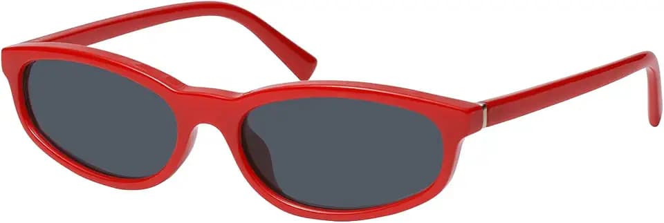 mosanana Oval Cat Eye Sunglasses for Women Retro Y2K Narrow Style MS52583