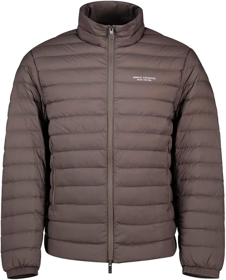 Armani Exchange Herren Essential, Light Padding Milano-New York Side Logo Jacket