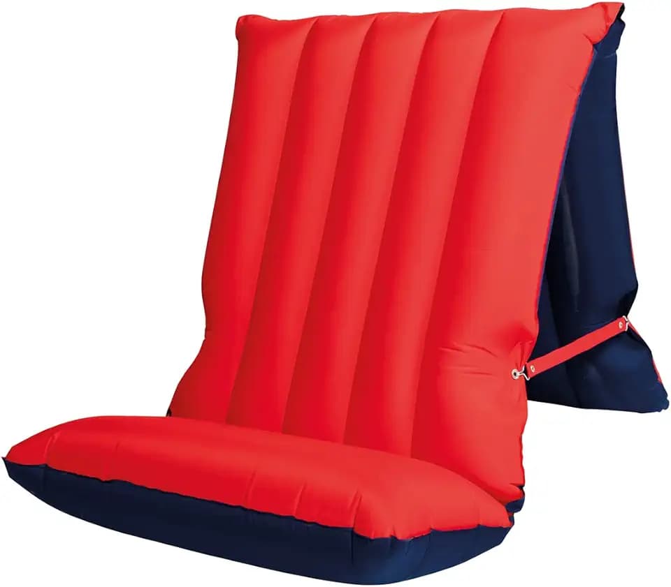 Happy People 78032 - Sitz-Liegematratze PVC-Mikrofaser Camping Pool Wasserliege Luftmatratze mit Beschichtung Strandliege Wasser Outdoor Lounge aufblasbar